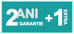 2 ani GARANTIE Standard + 1 an posibilitate extra