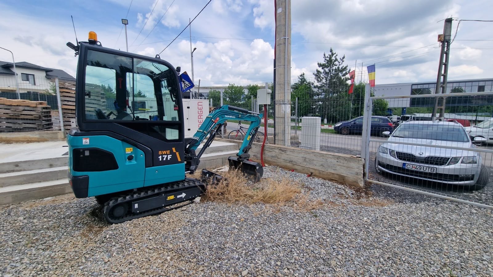 Miniexcavator Sunward SWE17F de 1,7 tone